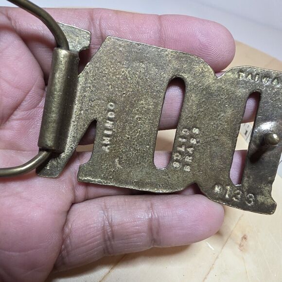 Vintage Aminco 1970s Solid Brass Name "DON" Belt Buckle Made In Taiwan #133 - Picture 7 of 12